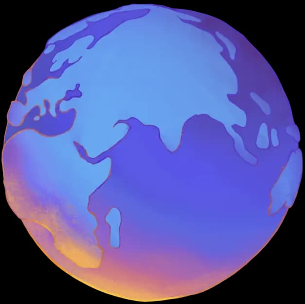 Planet Earth in the distance