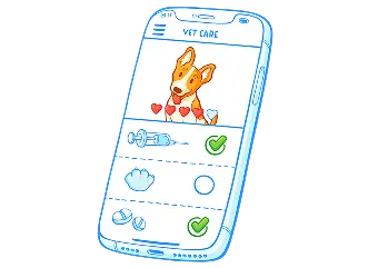 Video vet consultation with AI monitoring